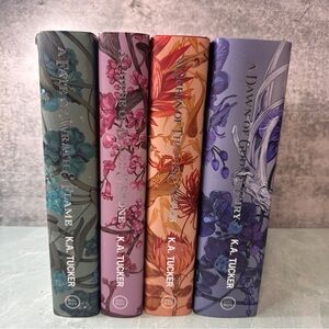 Fate and Flame Exclusive Editions Hardcovers Fairyloot all signed by K.A. Tucker